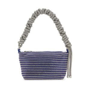 KARA Embellished Chain Handle Shoulder Bag Women STRIPPED Handbags